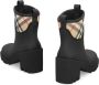 Burberry Zwarte Rubber Chelsea Boots Modern Ontwerp - Thumbnail 2