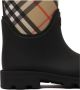 Burberry Boots Woven Check Rain Boots With Adjustable Buckle And in zwart - Thumbnail 3