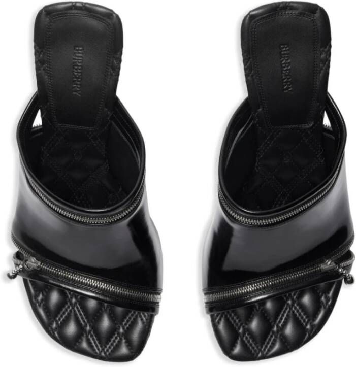 Burberry Zwarte Sandalen Black Dames