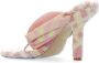 Burberry Witte Leren Sandalen met Check Print Pink Dames - Thumbnail 9