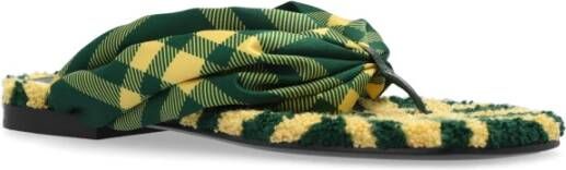 Burberry Zwembad teenslippers Green Dames