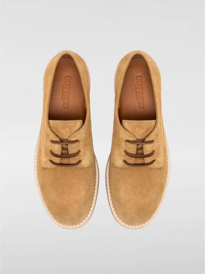 Buttero Koper Rode Brogue Schoenen