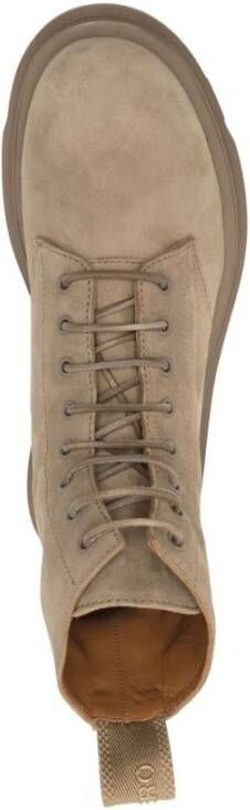 Buttero Lace-up Boots Beige Heren