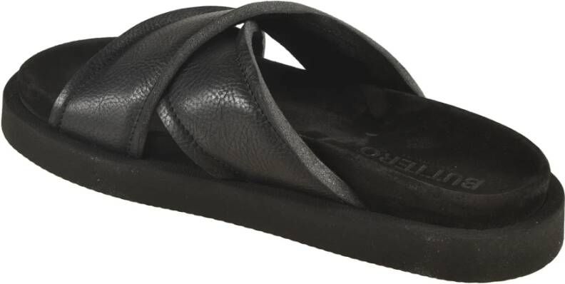 Buttero Sliders Black Heren