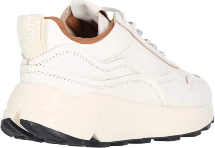Buttero Witte Sneakers Klassiek Model White Heren
