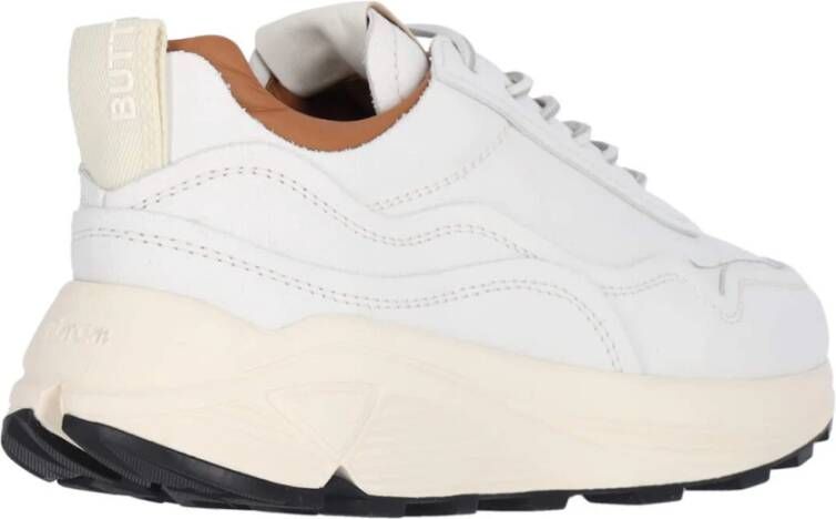 Buttero Witte Sneakers White Heren