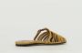 By FAR Donkergele Suède Slip-On Sandalen - Thumbnail 2