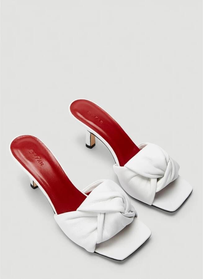 By FAR Heeled Mules White Dames