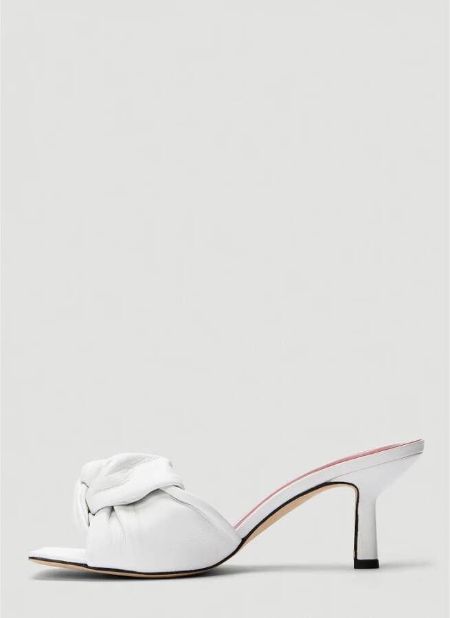 By FAR Heeled Mules White Dames