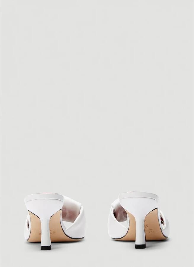 By FAR Heeled Mules White Dames