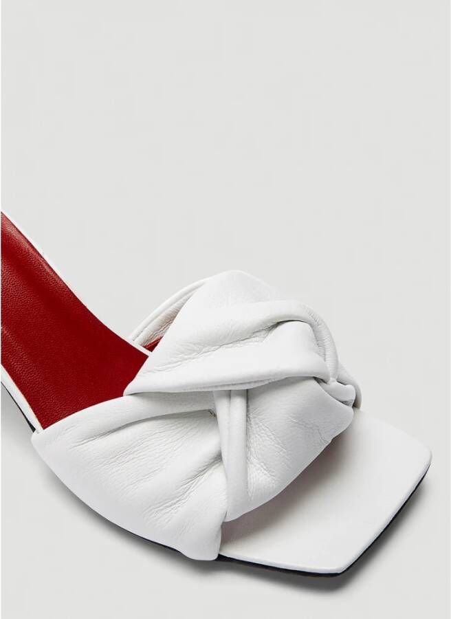 By FAR Heeled Mules White Dames