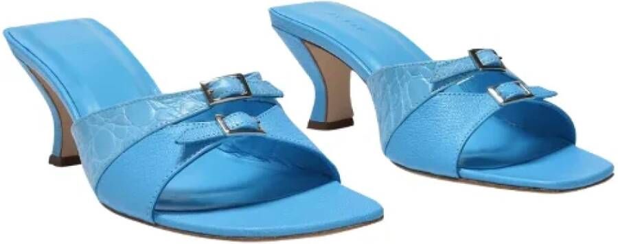 By FAR Leather sandals Blue Dames