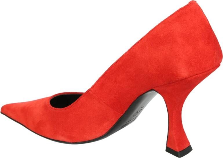 By FAR Rode Suède Hoge Hak Pumps