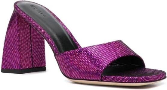 By FAR Roze Leren Disco Muiltjes Pink Dames