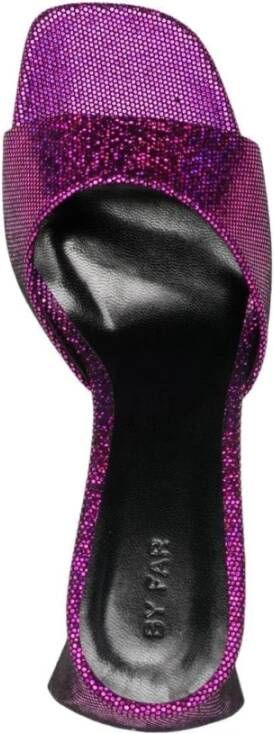 By FAR Roze Leren Disco Muiltjes Pink Dames