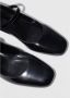 By FAR Zwarte leren platte sandalen - Thumbnail 2