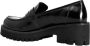CafèNoir Leren Loafers Black Dames - Thumbnail 3