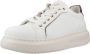 CafèNoir Leren Sneakers White Dames - Thumbnail 3
