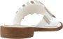 CafèNoir Kleurrijke Multi-Strap Flip Flops White Dames - Thumbnail 5