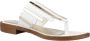 CafèNoir Kleurrijke Multi-Strap Flip Flops White Dames - Thumbnail 7