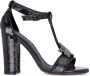 CafèNoir Pailettes sandaal Black Dames - Thumbnail 2