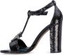 CafèNoir Pailettes sandaal Black Dames - Thumbnail 3