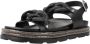 CafèNoir Stijlvolle platte sandalen met dubbel C Black Dames - Thumbnail 4