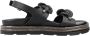 CafèNoir Stijlvolle platte sandalen met dubbel C Black Dames - Thumbnail 6