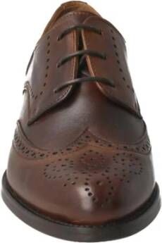 Calce Bruin Leren Dames Oxford Schoenen
