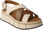 Calce Platte sandalen miinto-549cca5851683d14af0f Beige Dames - Thumbnail 2