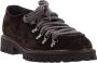 Calce Suède Veterschoenen Ronde Neus Ontwerp Brown Heren - Thumbnail 2
