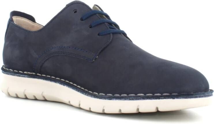 Callaghan Blauwe Veterschoenen voor Mannen Blue Heren