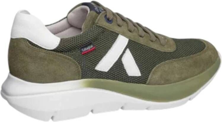 Callaghan Groene Suède en Textiel Sneakers