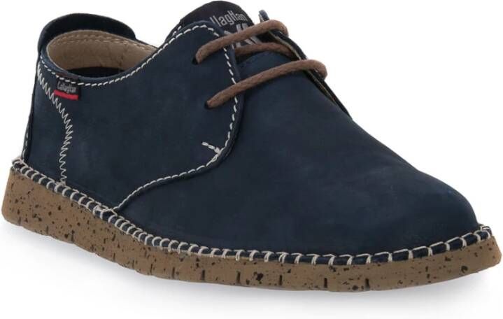 Callaghan Blauwe Veterschoenen voor Mannen Blue Heren