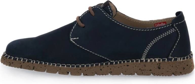 Callaghan Blauwe Veterschoenen voor Mannen Blue Heren