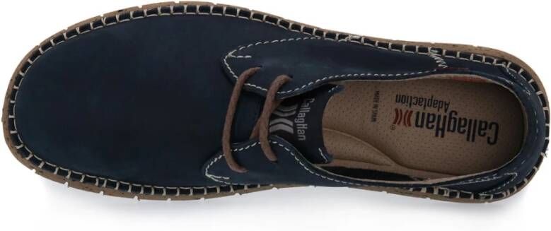 Callaghan Blauwe Veterschoenen voor Mannen Blue Heren