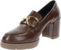 Callaghan Leren Dames Pumps Bruin Dames - Thumbnail 4