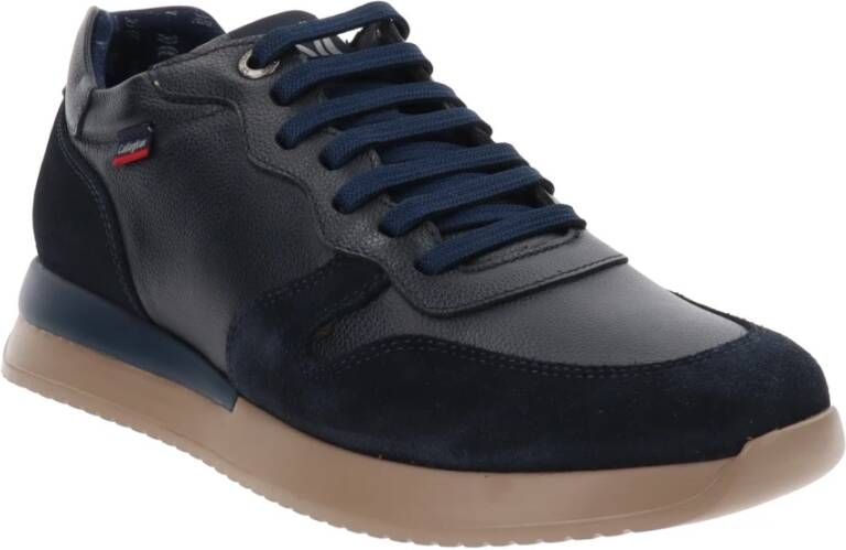 Callaghan Leren Heren Sneakers met Vetersluiting Blauw Dames