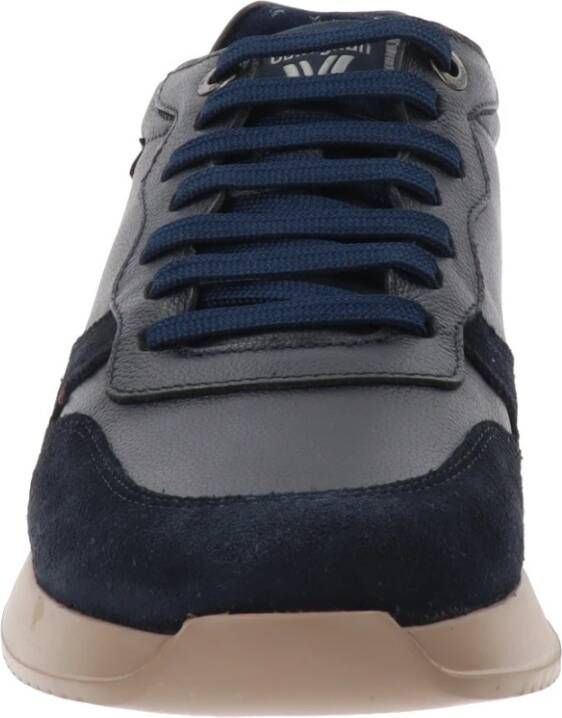 Callaghan Leren Heren Sneakers met Vetersluiting Blauw Dames