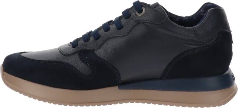 Callaghan Leren Heren Sneakers met Vetersluiting Blauw Dames