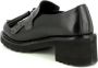 Calpierre Zwarte leren mocassin met franjes - Thumbnail 2