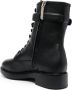 Calvin Klein Zwarte Leren Combatlaarzen met Rubberen Zool Black Dames - Thumbnail 7