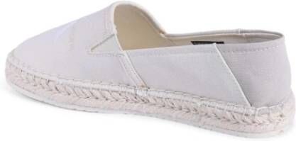 Calvin Klein Beige Canvas Espadrilles Flats