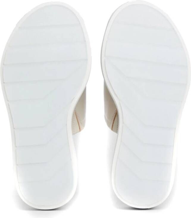 Calvin Klein Beige Flatform Slide Slippers Beige Dames
