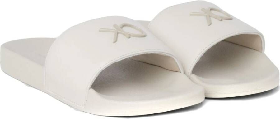 Calvin Klein Beige Flip Flops voor vrouwen Gray Dames