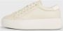 Calvin Klein Beige Lace-Up Flatform Sneakers Beige Dames - Thumbnail 8