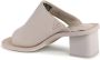 Calvin Klein Beige Leren Blokhak Sandalen - Thumbnail 2