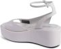 Calvin Klein Beige Platform Wedge Sandals - Thumbnail 2