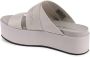 Calvin Klein Beige Stoffen Band Platform Sandalen - Thumbnail 2