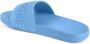 Calvin Klein Blauwe Reliëf Slide Sandalen - Thumbnail 2
